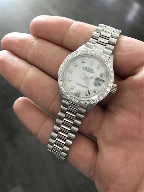 white gold ladies rolex president|rolex presidential white gold.